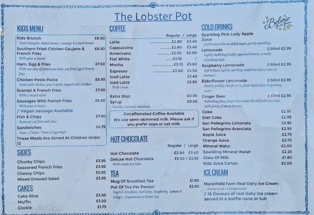 The Lobster Pot Menu - 4